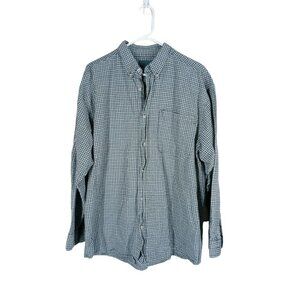 Bog River Men's Button Down Shirt Top Blue Size XL Long Sleeve